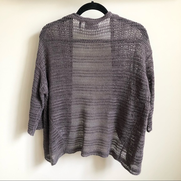 LINE THE LABEL Linen-Blend Open Front Cardigan - Picture 3 of 7